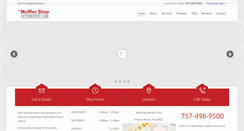 Desktop Screenshot of mufflershopvb.com